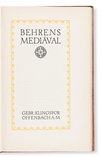 [SPECIMEN BOOK — KLINGSPOR ]. Fine Anzahl wervoller Schriften Geschnitten und herausgegeben von Gebr. Klingspor Offenbach A. M. Offenba